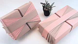 GIFT PACKAGING IDEAS | BOX WRAPPING with PAPER BOW DECORATION | I.Sasaki Original