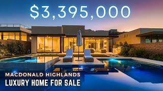 Touring a $3.4M Ultra Modern Luxury Home in MacDonald Highlands, Henderson, NV, Infinity Pool & Spa