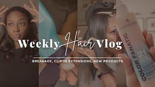 Weekly Hair Vlog | Breakage has entered the chat....| Niara Alexis