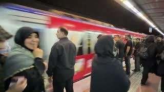 TEHRAN UNDERGROUND METRO TRAIN I IRAN