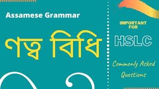 Assamese Grammar: ণত্ব বিধি