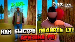 КАК БЫСТРО ПРОКАЧАТЬ АККАУНТ и НАБРАТЬ МНОГО ОПЫТА на ARIZONA RP ( GTA SAMP )