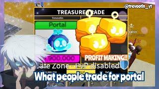 What people trade for PORTAL Fruit in Blox Fruitspossible trades with rating (roblox)