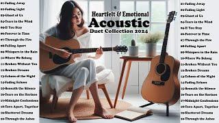 Heartfelt Dark Acoustic Love Songs Collection 2024 | Emotional Slow Duet Pop Melodies