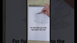 leaf drawing #depth #shading #pencil drawing# ytshort# viral