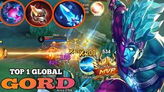 GORD FULL DAMAGE MUSUH AUTO LEMBEK - BUILD GORD TERSAKIT 2024 - TOP 1 GLOBAL GORD - MOBILE LEGENDS 