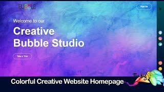 Colorful Creative Website Homepage