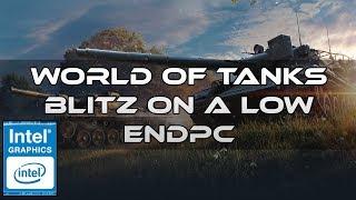 World Of Tanks Blitz MMO On A Low End PC Intel HD Graphics | Funny Moments