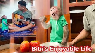 Bibi every day enjoy interesting life and fun with Uncle Phong!