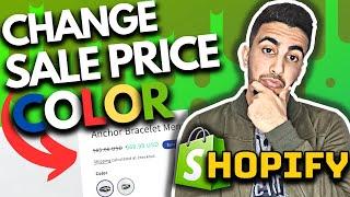 How To Change Sale Price Color In Shopify