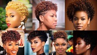 100 + Beautiful and Stylish Short Natural Hairstyles TWA for Ladies | Tapered Natural Short Hair 