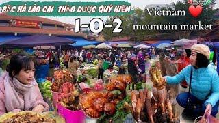  BAC HA MARKET – STRANGE HERBS, AGRICULTURAL PRODUCTS FULL IN THE MARKET, UNBELIEVABLE FOOD!