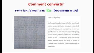 How to convert written text, scan or image to Word document for free in 2021