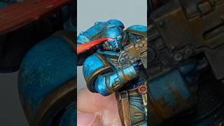 How to paint grimdark Space Marine (full video in the description) #warhammer #warhammer40k #shorts