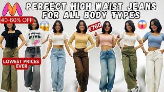 Ultimate Myntra High Waist Jeans Haul | Trendy & Affordable Bottom Wear Finds | Myntra Jeans Haul