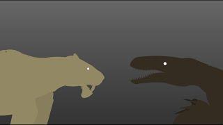 mini animation/stks test)- smilodon vs Utahraptor