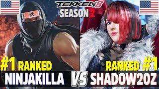 Tekken 8 (Season 2) ▰ Ninjakilla (#1 Ranked Law) Vs Shadow20z (#1 Ranked Anna) ▰ Ranked Matches!