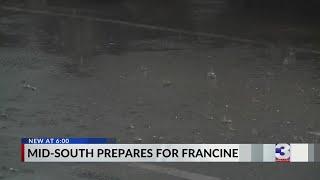 Mid-South preparing for effects of Tropical Storm Francine