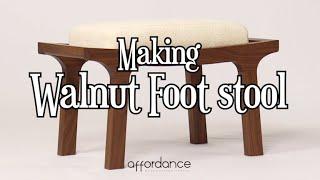 Making walnut foot stool I 월넛 발스툴 만들기 I woodworking I affordance