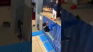 Never go in trampoline park with your friends #shortvideo