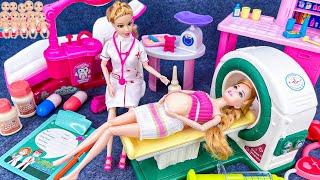 12 Minutes Satisfying Barbie Doctor Toy ASMR, Pregnant Doll Set, Disney Princess Carriage Toy Set