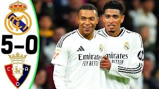 Real Madrid vs Osasuna 5-0 - All Goals and Highlights - 2024  MBAPPE