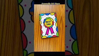 Last Minute Father's day cute card Idea️ #shorts #shortvideo #diy #fathersday