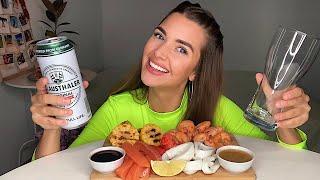 КАК БРОСИТЬ КУРИТЬ МОЯ ИСТОРИЯ || МУКБАНГ морепродукты пиво креветки || MUKBANG || не АСМР