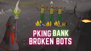 I BROKE this Bot Farm and PKed them For BANK