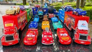 Looking for Disney Pixar Cars On the Rocky Road : Lightning Mcqueen, Chick Hicks, King, Francesco