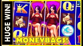 HUGE WIN ON WICKED WINNINGS DIAMOND SLOT MACHINE!  MOHEGAN SUN'S NEW SLOT ROOM IS AWESOME!!!