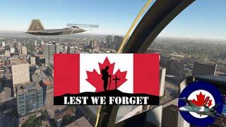 Winnipeg Remembrance Day Formation Flypast in VR | Microsoft Flight Simulator 2020