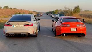 ГОНКА ПО ВЗРОСЛОМУ! BMW M3 G80 stage3 800hp vs Toyota Supra 2JZ-GTE