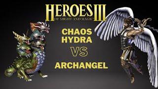 Heroes 3 - 6500 Chaos Hydras VS 5000 Archangels