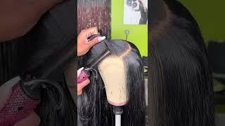 The perfect curved part #prettyluxhair #cpart