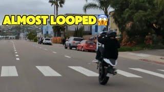 Dude almost looped my girlfriends Ninja 400