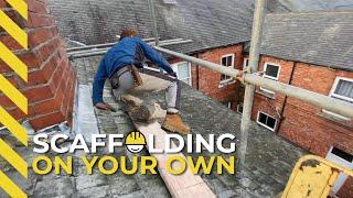 Chimney Scaffold on Moss Covered Roof | Trade Skills ROB067