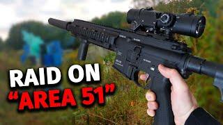 Raid on Area 51 Airsoft Event -  HK 416 Gameplay!