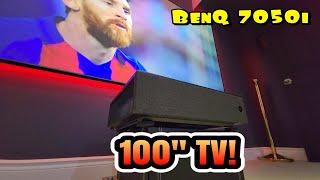 BenQ V7050i 4k Laser TV in the mancave, watch with lights on!  #ust #mancave #gameroom