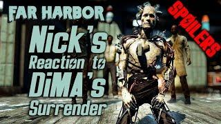 Fallout 4 Far Harbor - Nick's Reaction to DiMA's Surrender *SPOILERS*