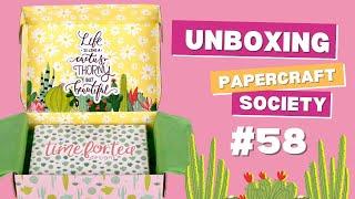 Unboxing Papercraft Society Box #58