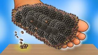 Satisfying ASMR Foot Spa Animation | Dead Skin Peel & Cleaning Sounds