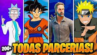 TODAS AS PARCERIAS DO FORTNITE ATÉ AGORA! (200+)