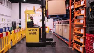 Reach Truck Training | How to Stack at Eye Level | 4KS Forklift Training