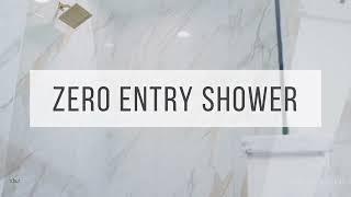 Zero Entry Shower - Bathroom Remodel - Straight Line Construction