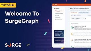 Welcome to SurgeGraph!