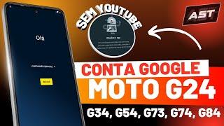 Novo! Como Remover Conta Google Moto G24, Método Atualizado Sem YouTube Desbloqueio Motorola Sem PC