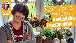 Herbstdeko für eure Fenster - natürliche oder moderne Fensterdekoration DIY