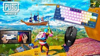 [ HANDCAM ] PUBG MOBILE 3.1 SKYHIGH SPECTACLE MODE | 90FPS PC EMULATOR GAMELOOP KEYBOARD SOUND ASMR