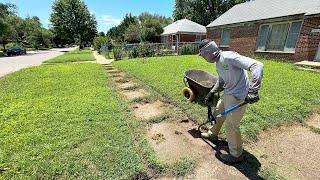 80 Year old man couldn't keep up with his lawn anymore...